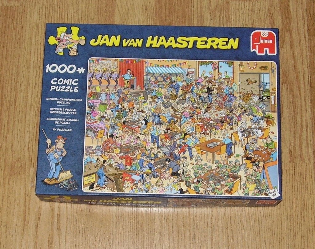 Jan van Haasteren - NK Puzzelen - (1000 stuks), Ophalen of Verzenden, 500 t/m 1500 stukjes, Zo goed als nieuw, Legpuzzel