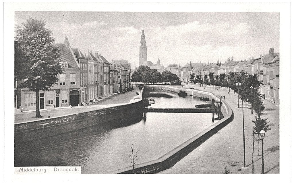 700380 Middelburg Droogdok Z Nette oude kaart onbeschreven, Verzamelen, Ophalen of Verzenden, Voor 1920, Ongelopen, Zeeland