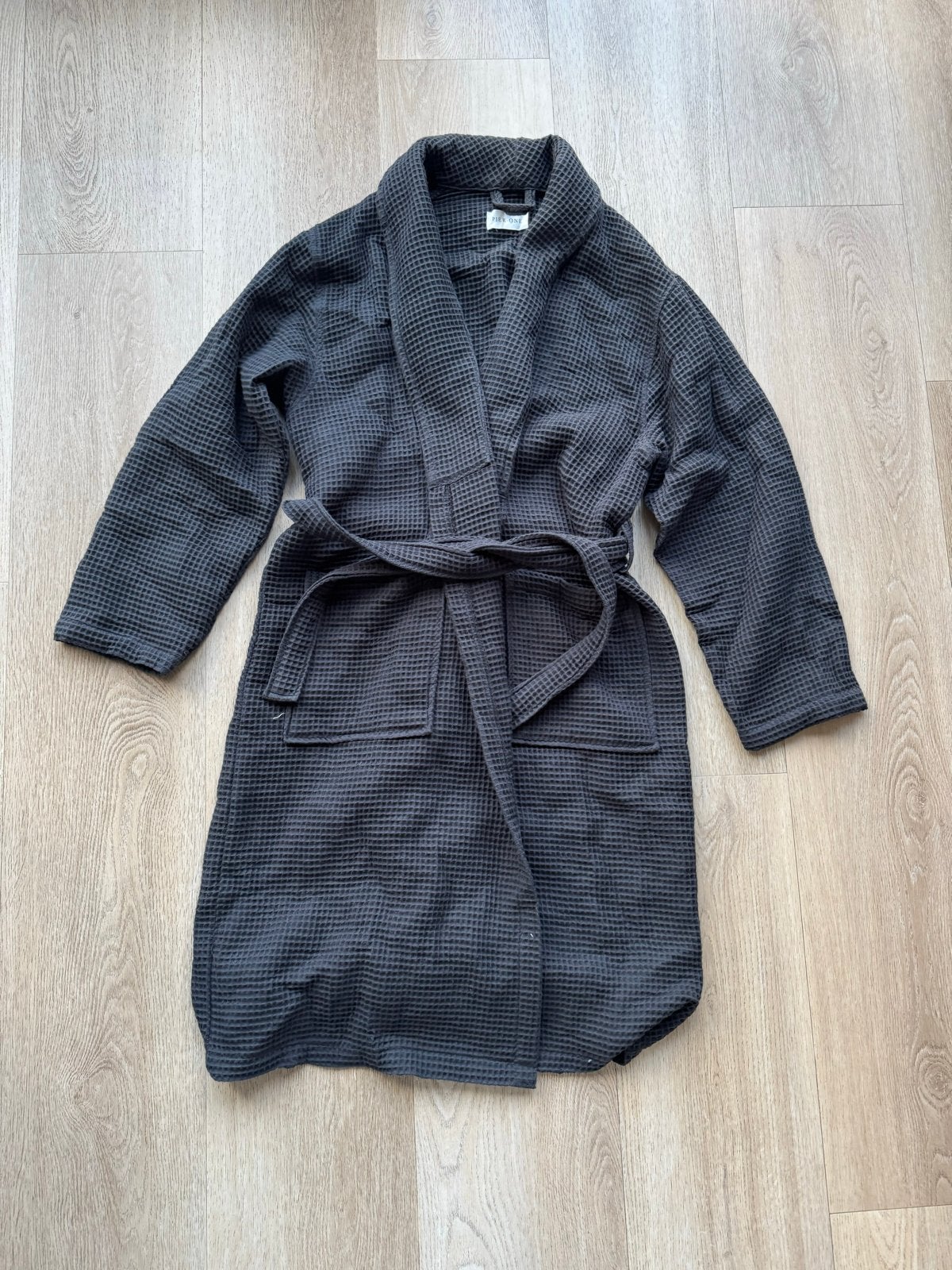 Donkergrijze wafelbadjas van Pier One, Kleding | Heren, Badmode en Zwemkleding, Ophalen of Verzenden