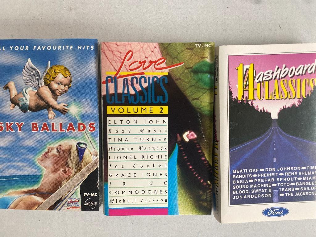 3 verzamel cassettes pop muziek, Gebruikt, Origineel, Pop, Verzenden