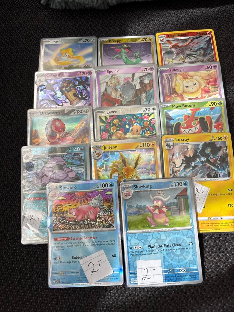 Holo Pokémon Kaarten Collectie - 14 pakjes a10, Ophalen of Verzenden, Gebruikt, Meerdere kaarten, Foil