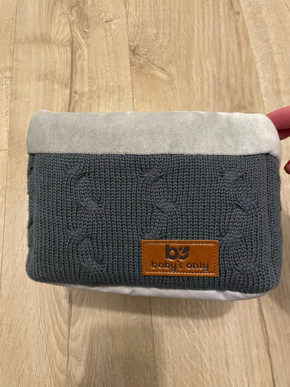 Baby's Only opbergmandje gebreid grijs, Ophalen, Zo goed als nieuw