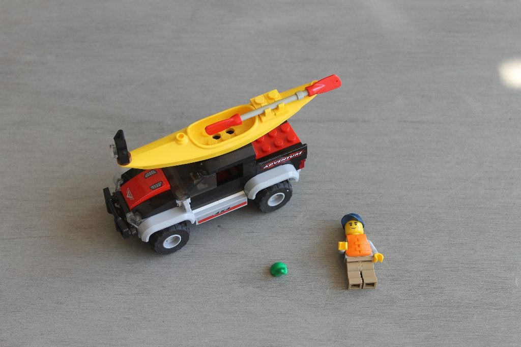 lego city 4 wheel drive met kano 60240, City, Lego, Ophalen of Verzenden, Zo goed als nieuw