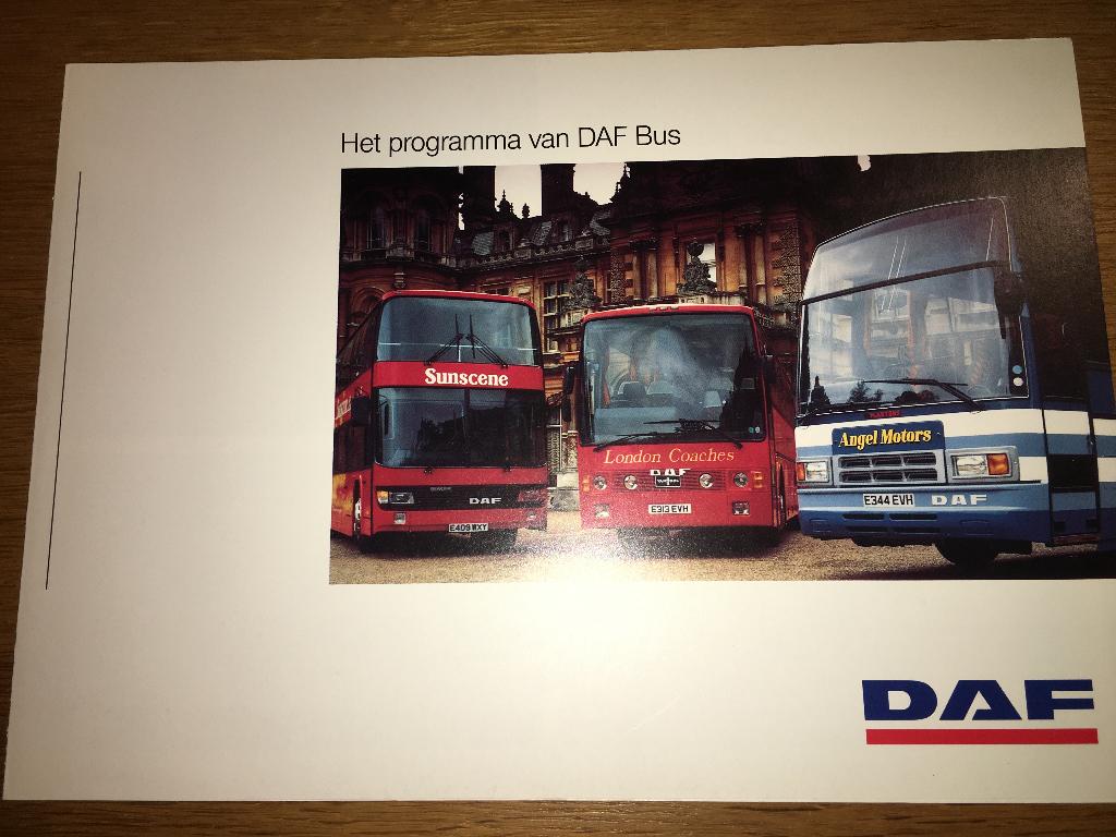 5x DAF Bus MB SB TB brochure folders Hainje Smit Den Oudsten, Boeken, Auto's | Folders en Tijdschriften, Ophalen of Verzenden