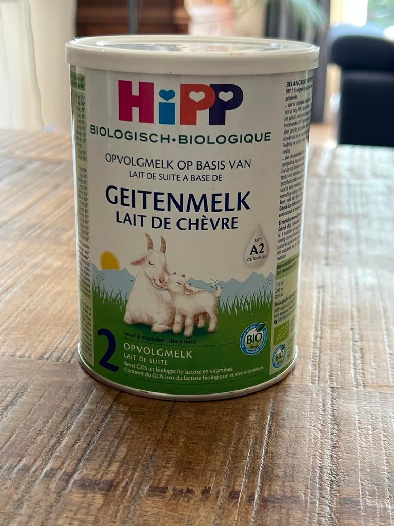 HIPP 2 Opvolgmelk Geitenmelk 400g + geopende bus, Ophalen of Verzenden, Nieuw, Overige typen