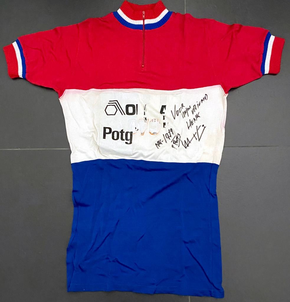 Wielertrui MARTIN VENIX – NK-trui 1979 - gesigneerd, Ophalen of Verzenden, Overige typen