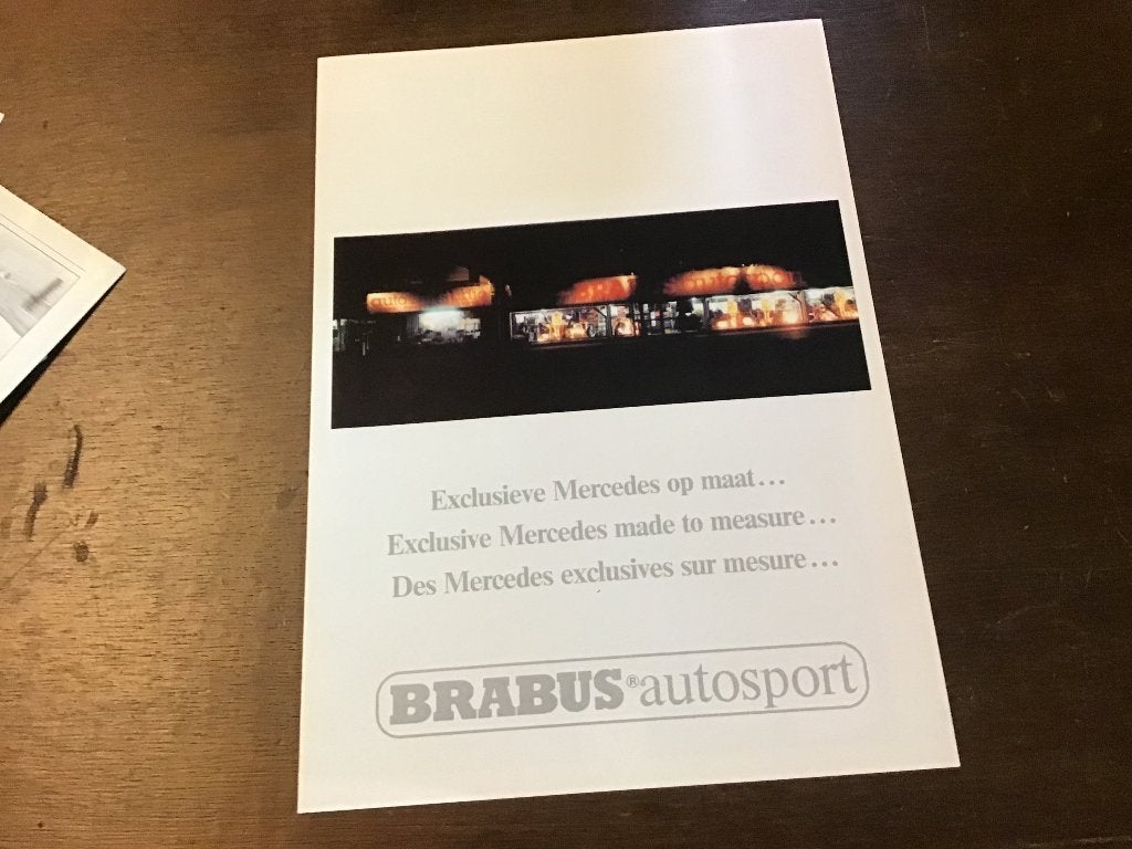 Brabus Autosport Brochure - Exclusieve Mercedes op maat, Zo goed als nieuw, Brabus, Mercedes, Ophalen of Verzenden