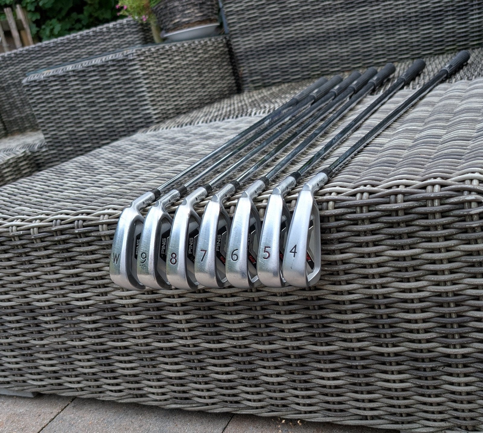 Ping i25 IJzers (4 t/m PW) – Project X – Lamkin Mid - black, Sport en Fitness, Golf, Ophalen of Verzenden, Zo goed als nieuw, Set