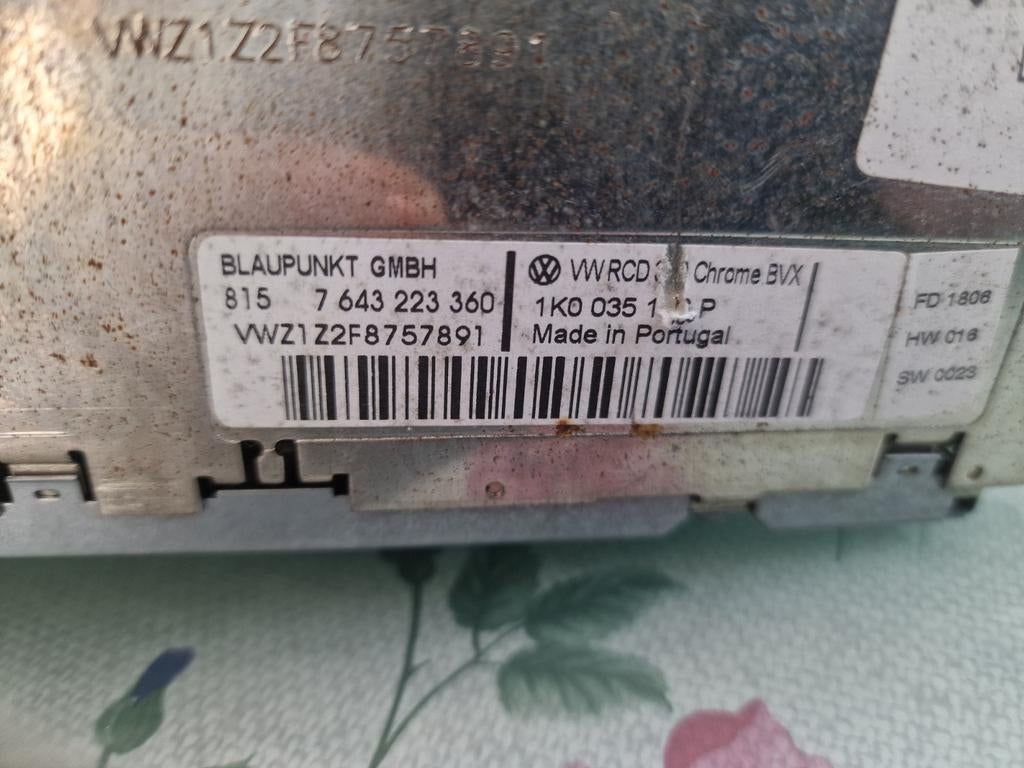 VW RCD 300 Chrome BVX Autoradio - Blaupunkt, Auto diversen, Ophalen of Verzenden, Gebruikt