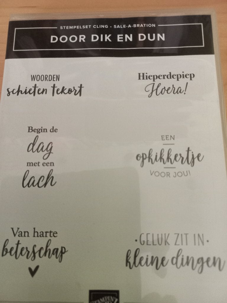 stampin'up door dik en dun, Ophalen of Verzenden, Gebruikt, Overige typen