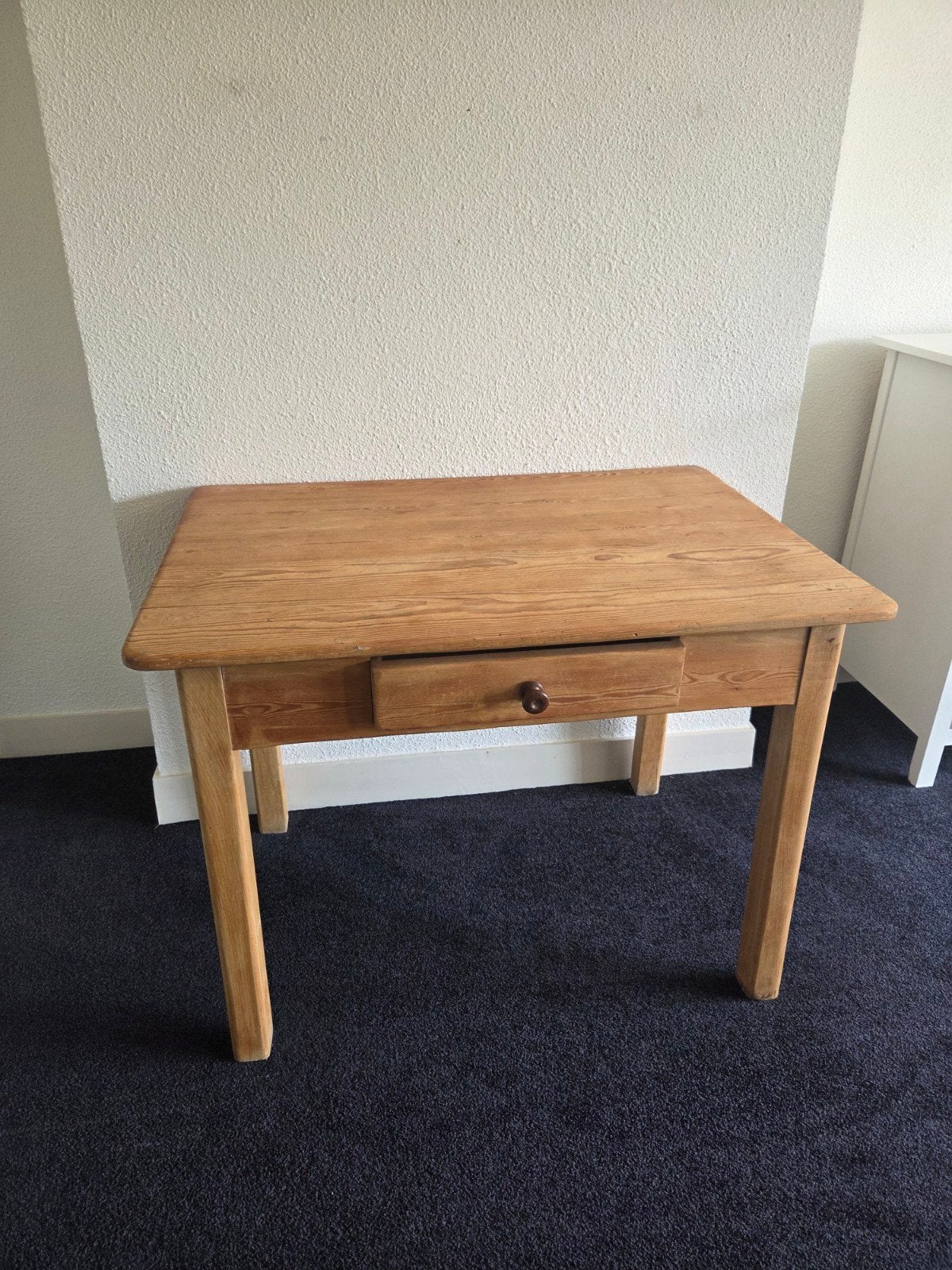 Rustieke massief houten tafel met lade, Antiek en Kunst, Antiek | Meubels | Tafels, Ophalen