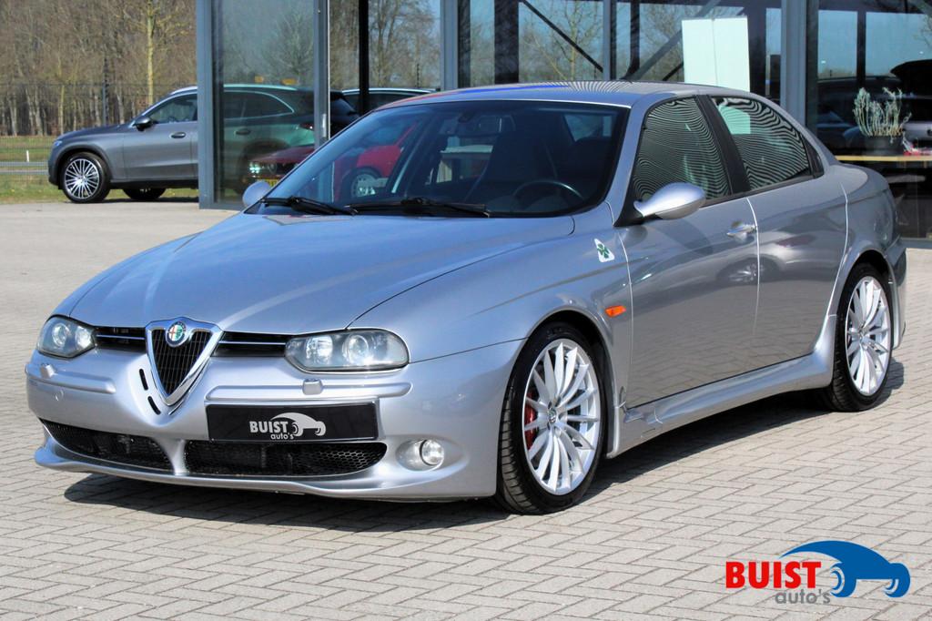 Alfa Romeo 156 3.2 V6 GTA COMPLETE HISTORIE! (bj 2004), Auto's, Zwart, 252 pk, Leder, Sedan