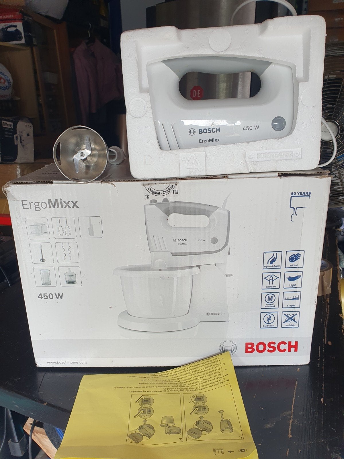 Bosch ErgoMixx Handmixer MFQ36490 - Nieuw en Compleet, Ophalen of Verzenden