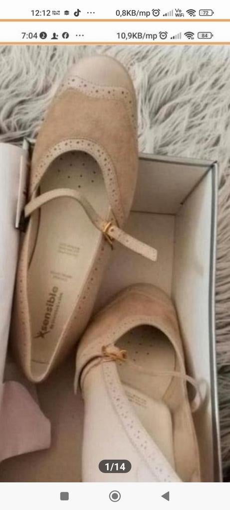 Xsensible echt leer schoenen maat 36.5 H, Kleding | Dames, Schoenen, Nieuw, Sneakers of Gympen, Beige, Ophalen of Verzenden