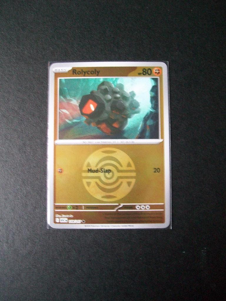 2029. Nieuwe Pokemon Kaart holofoil ROLYCOLY HP 80 (118/217), Verzenden, Nieuw, Losse kaart, Foil