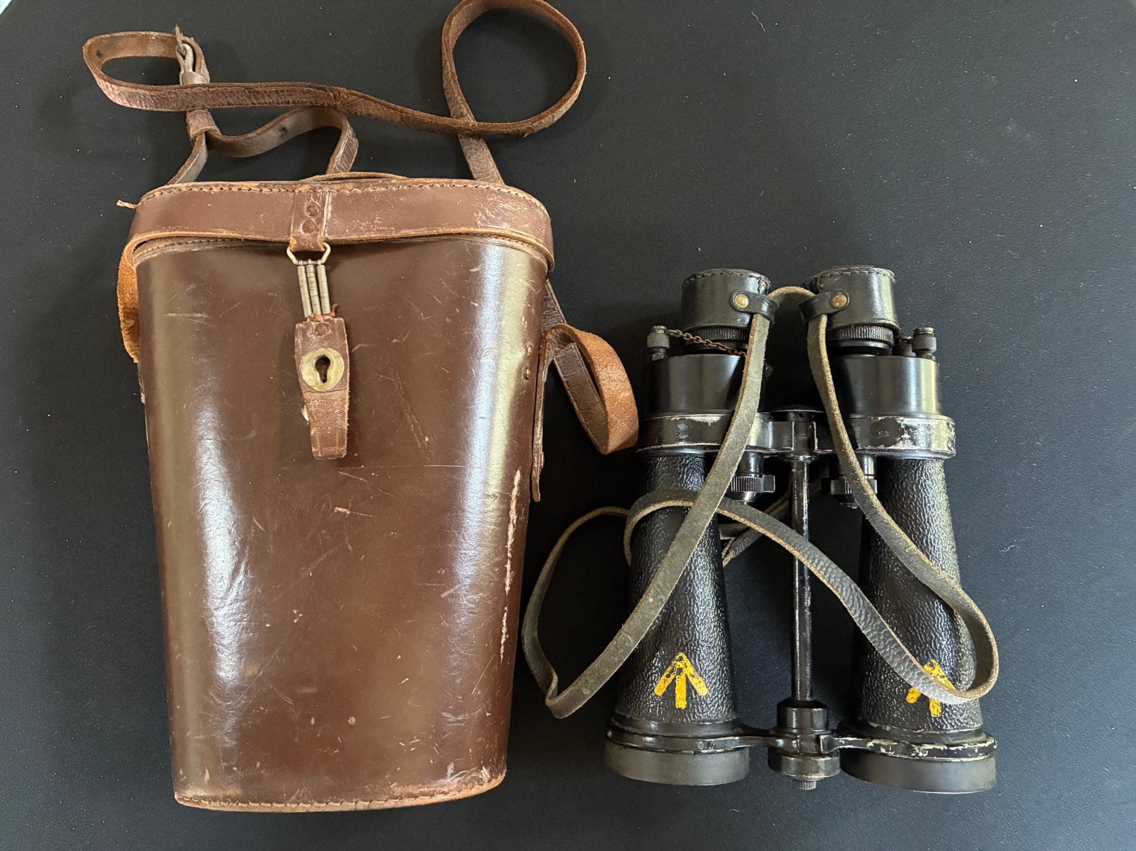 Engelse navy verrekijker met tas WOII, Verzamelen, Militaria | Tweede Wereldoorlog, Ophalen of Verzenden, Engeland, Overige typen
