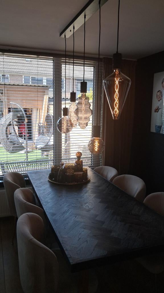 Eettafel lamp plafondlamp hanglamp smokelamp, Ophalen, Zo goed als nieuw, Minder dan 50 cm