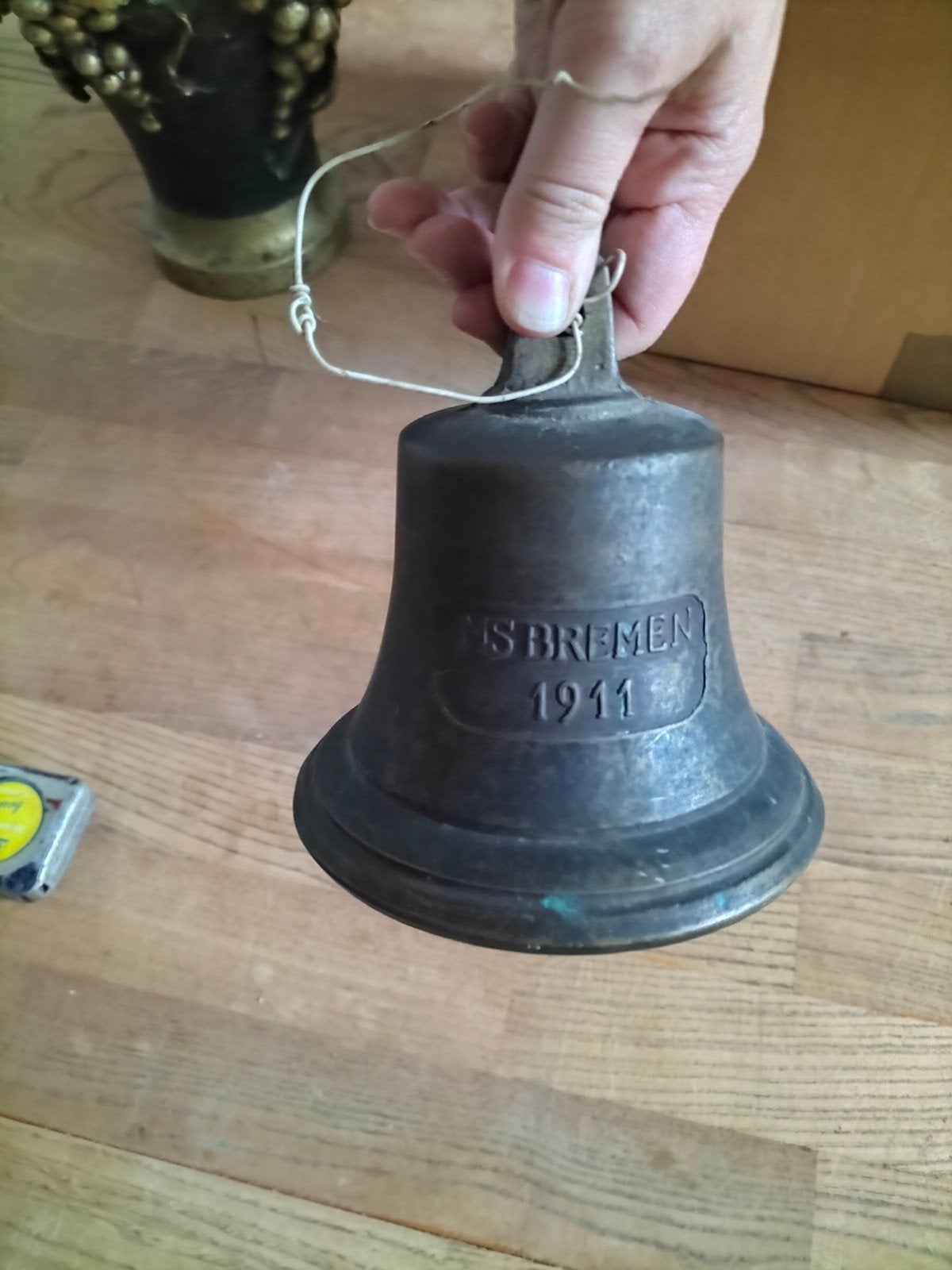 Antieke scheepsbel "MS Bremen 1911", Antiek en Kunst, Ophalen