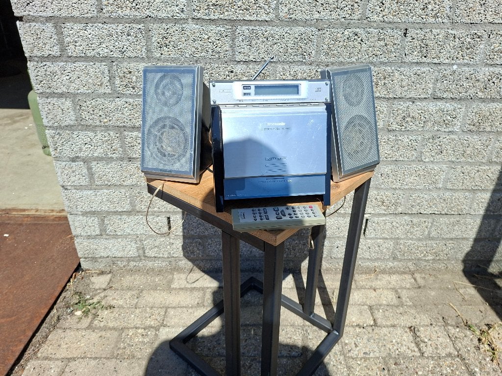 moderne design stereo setje + afstandsbediening panasonic, Audio, Tv en Foto, Stereo-sets, Overige merken, Microset, Refurbished