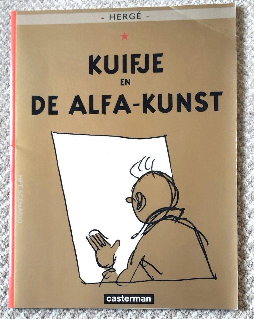 Kuifje en de Alfa – Kunst Herge Casterman 1983, Eén stripboek, Ophalen of Verzenden, Zo goed als nieuw
