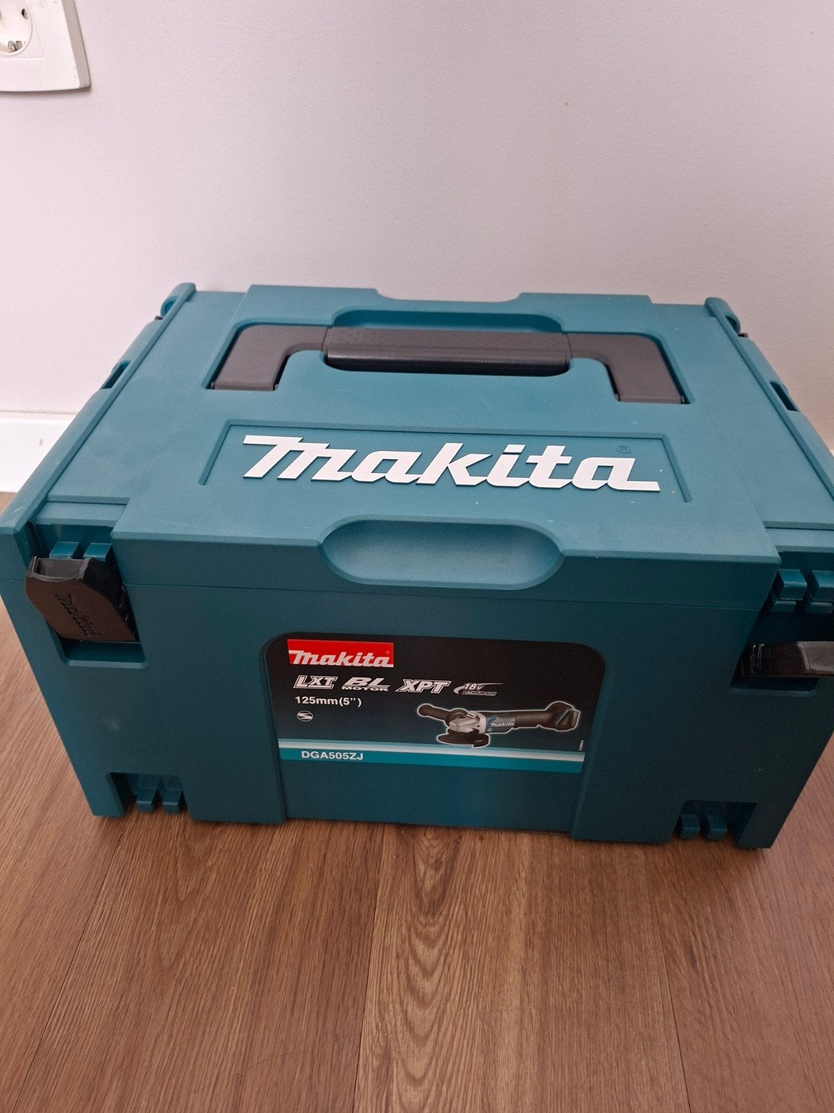 Makita DGA505ZJ haakse slijper in Mbox (zonder accu), Ophalen of Verzenden, Nieuw, Haakse slijper, Makita