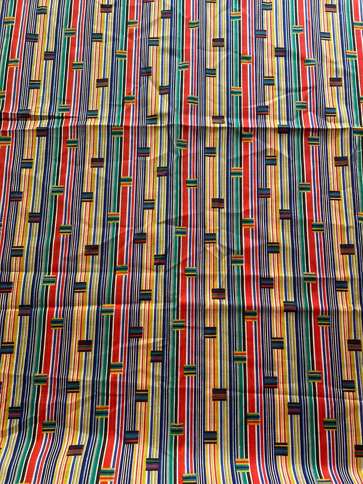 Gestreept lapje voering of blouse stof - 88cm breed, 2 meter, Overige materialen, Meerkleurig, Nieuw, Ophalen of Verzenden