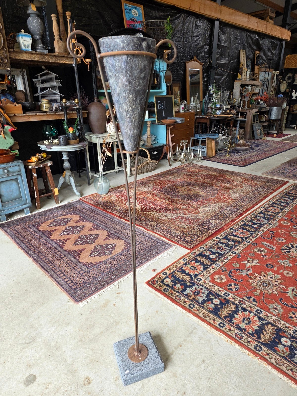 Brocante ijzeren plantenstandaard, Ophalen