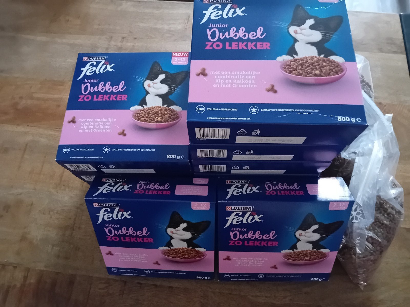 felix junior brokken 12 dozen, Ophalen of Verzenden, Kat