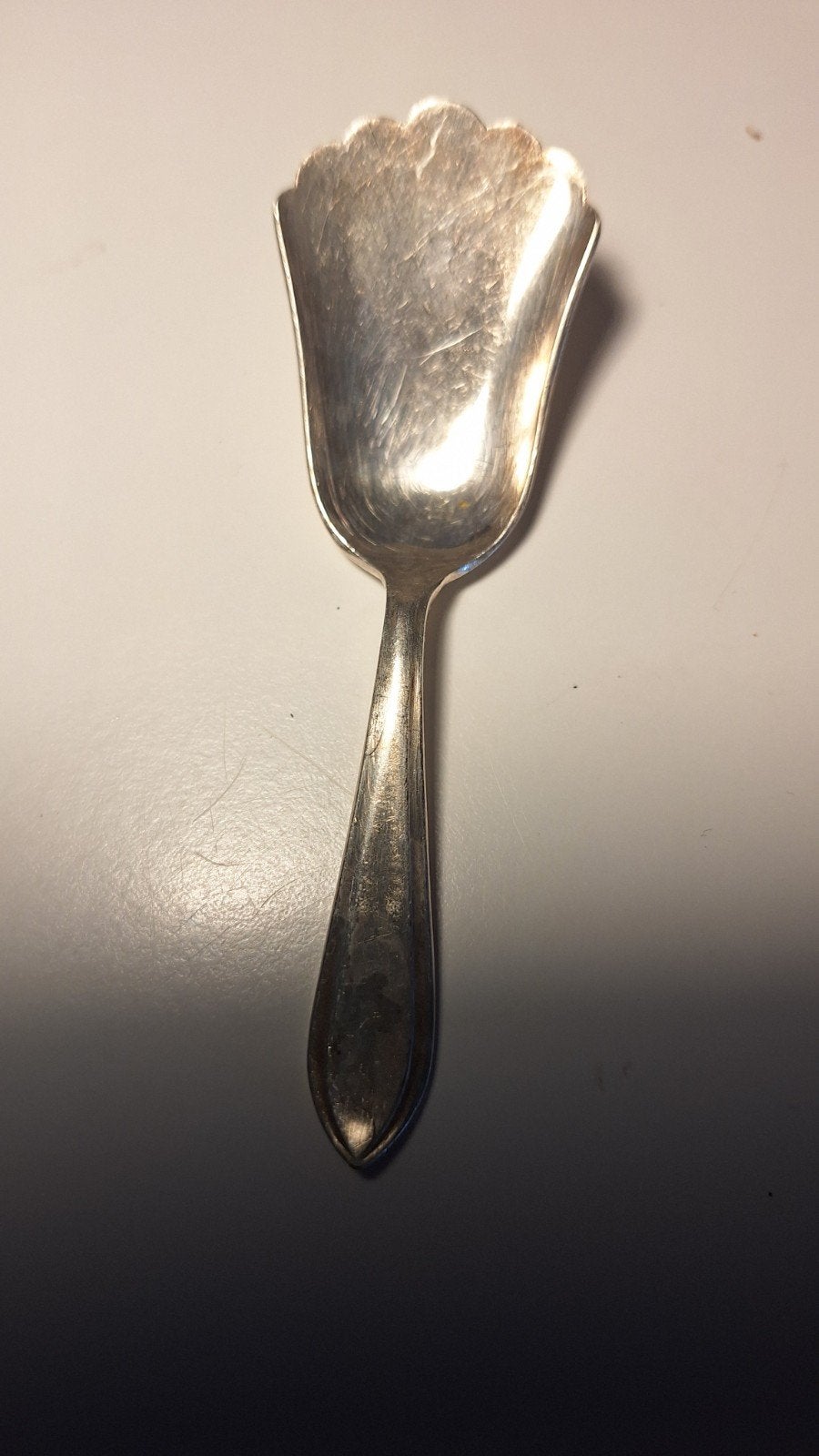 Vintage Sola 90 suikerlepel in goede staat, Ophalen of Verzenden