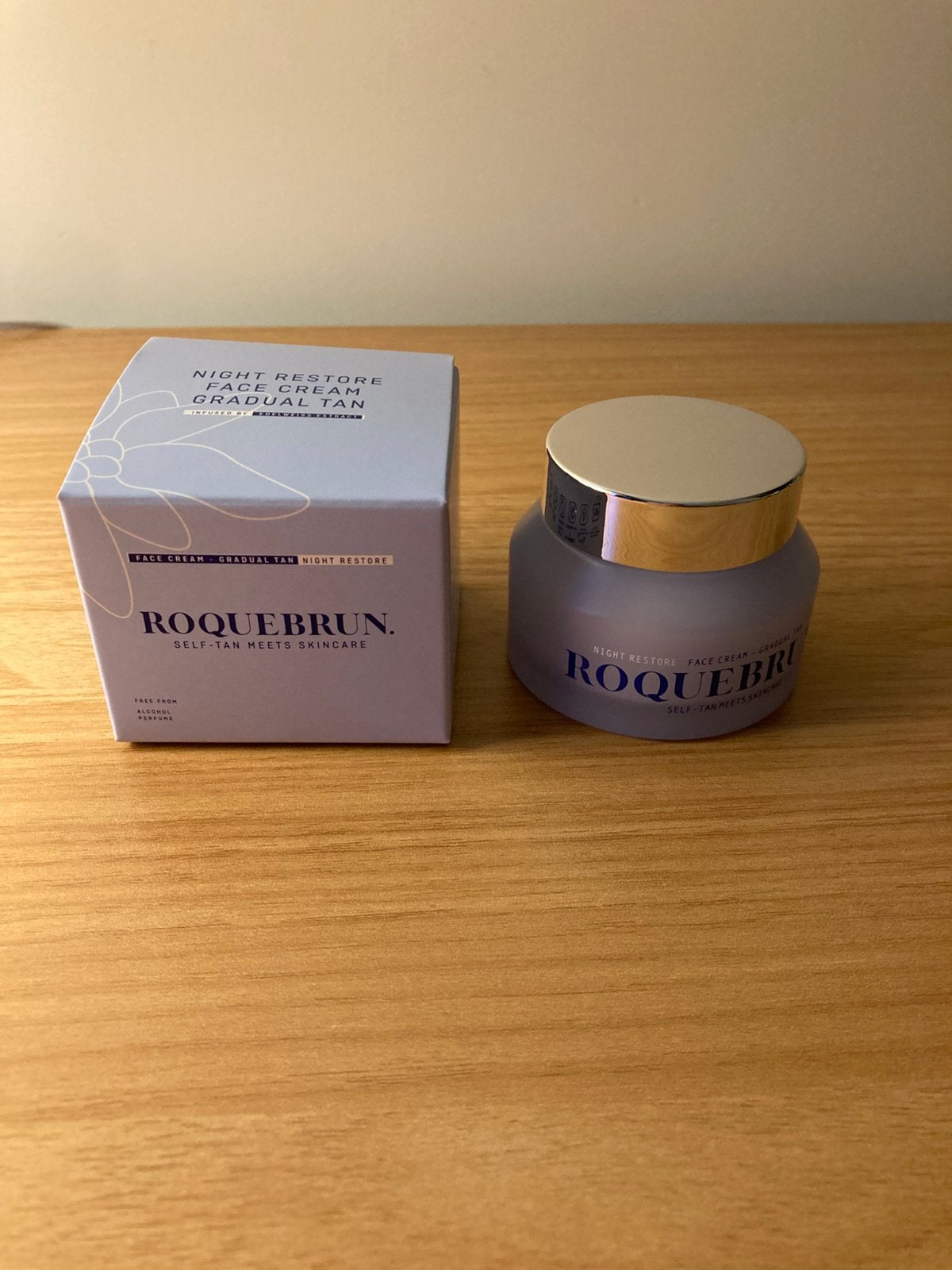 Roquebrun Night Restore Face Cream Gradual Tan, Ophalen, Nieuw, Gehele gezicht