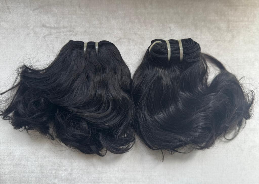 Hairextensions weft weave virgin vietnamese wavy 8 inch, Ophalen of Verzenden, Nieuw, Pruik of Haarverlenging