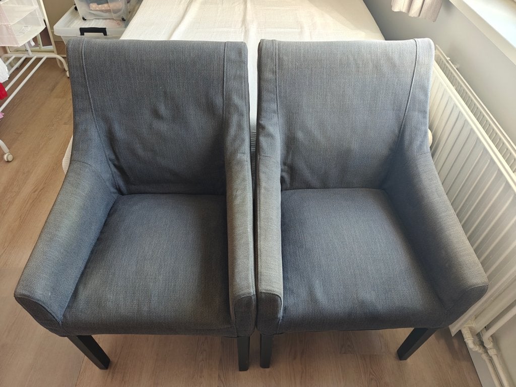 Eetkamerstoelen Ikea, Huis en Inrichting, Ophalen, Stof, Gebruikt, Twee