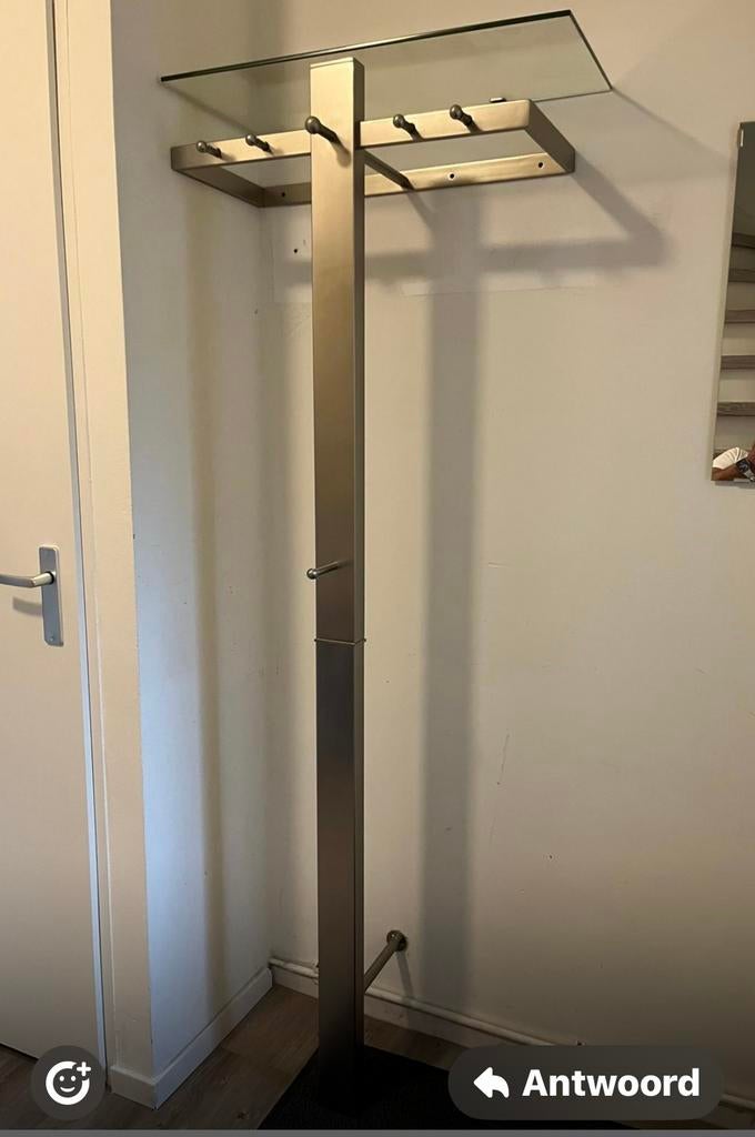 Kapstok RVS, Huis en Inrichting, Woonaccessoires | Kapstokken, Zo goed als nieuw, Minder dan 100 cm, Metaal, Ophalen