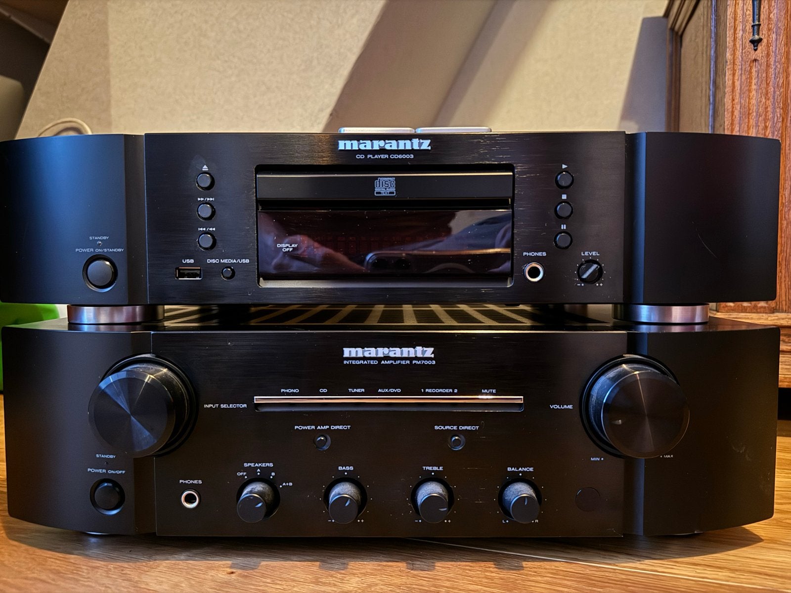 Marantz Versterker en CD speler set (eventueel met B&W), Overige merken, Gebruikt, Cd-speler, Losse componenten