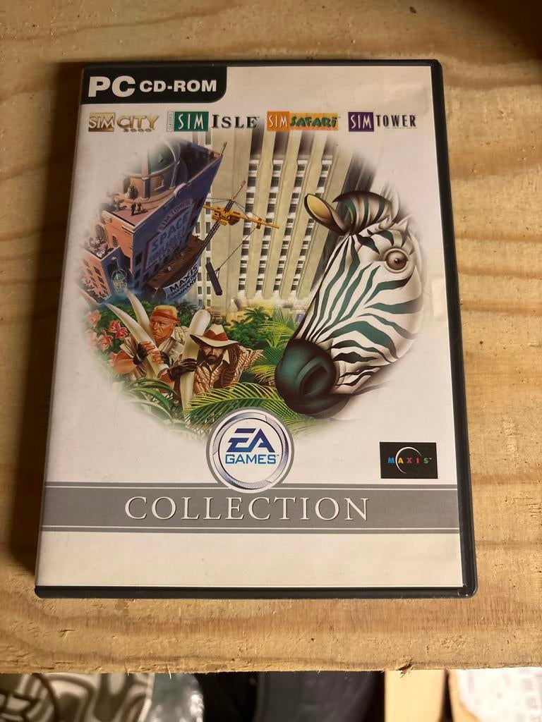 SimCity, SimIsle, SimSafari, SimTower PC CD-ROM Collectie, Spelcomputers en Games, Gebruikt, 1 speler, Ophalen of Verzenden, Vanaf 7 jaar