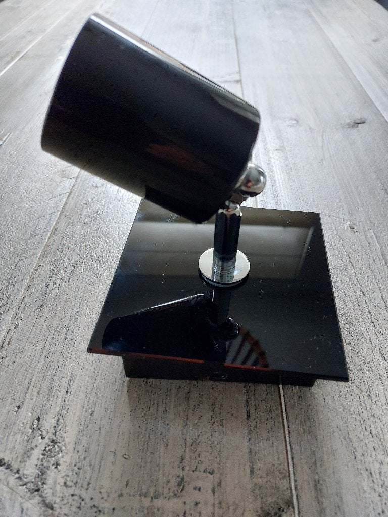 Zwart spotje opbouw plafond wand incl ledlampje G9, Overige materialen, Gebruikt, Geschikt voor plafondmontage, Overige merken