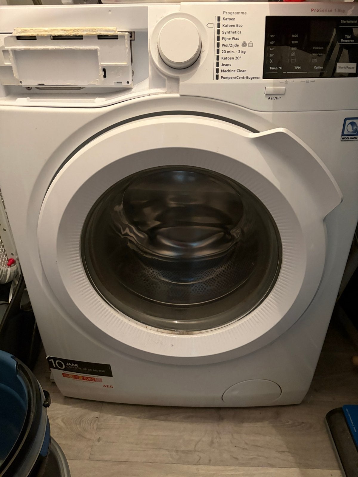 AEG Lavamat 6000 Series ProSense 8kg Wasmachine, Ophalen, 8 tot 10 kg, Voorlader, Kort programma