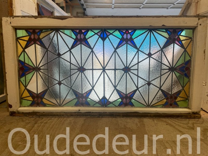 nr. r871 glas in lood raam, Niet ingevuld, Niet ingevuld, Niet ingevuld