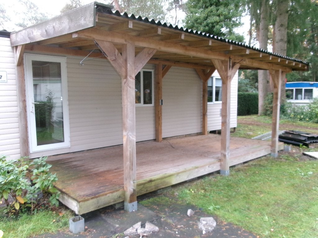 veranda met vlonder gebruikt Douglas, Ophalen, Gebruikt, Veranda