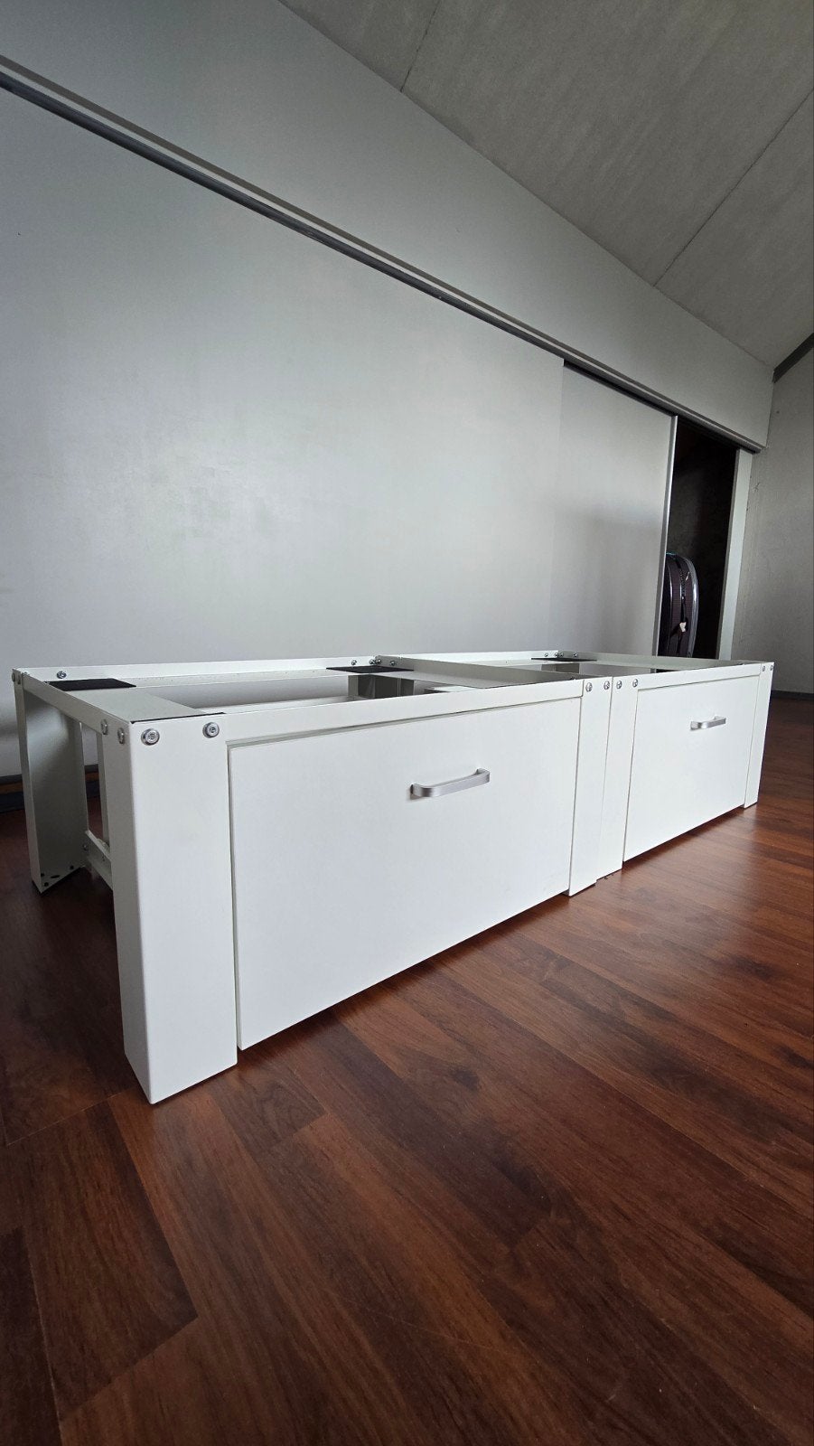 2x Wasmachine/Droger Verhogers Wit Metaal -Zo Goed als Nieuw, Witgoed en Apparatuur, Onderdelen en Toebehoren, Ophalen of Verzenden