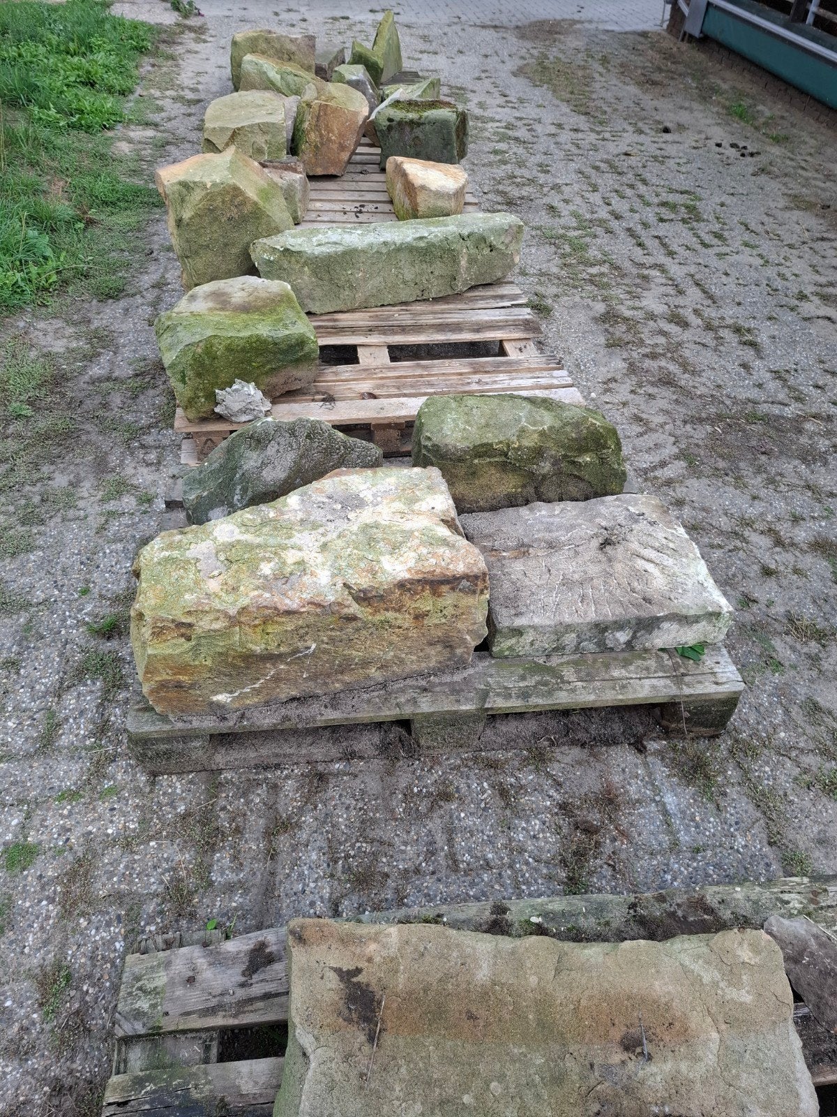 Bentheimer stenen - Diverse maten en vormen, Tuin en Terras, Gebruikt, Zandsteen, Ophalen of Verzenden, Kei