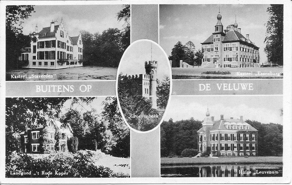 Oude ansichtkaart 'Buitens op de Veluwe' - 1959, Ophalen of Verzenden, 1940 tot 1960, Gelopen, Gelderland