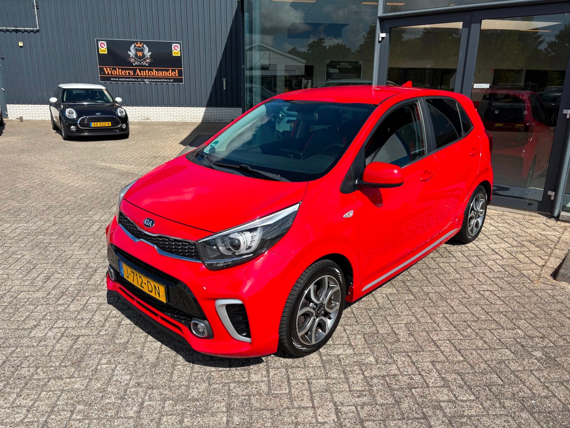 Kia Picanto 1.0 MPi GT-Line Edition, Auto's, Kia, Voorwielaandrijving, Gebruikt, 4 stoelen, Leder en Stof