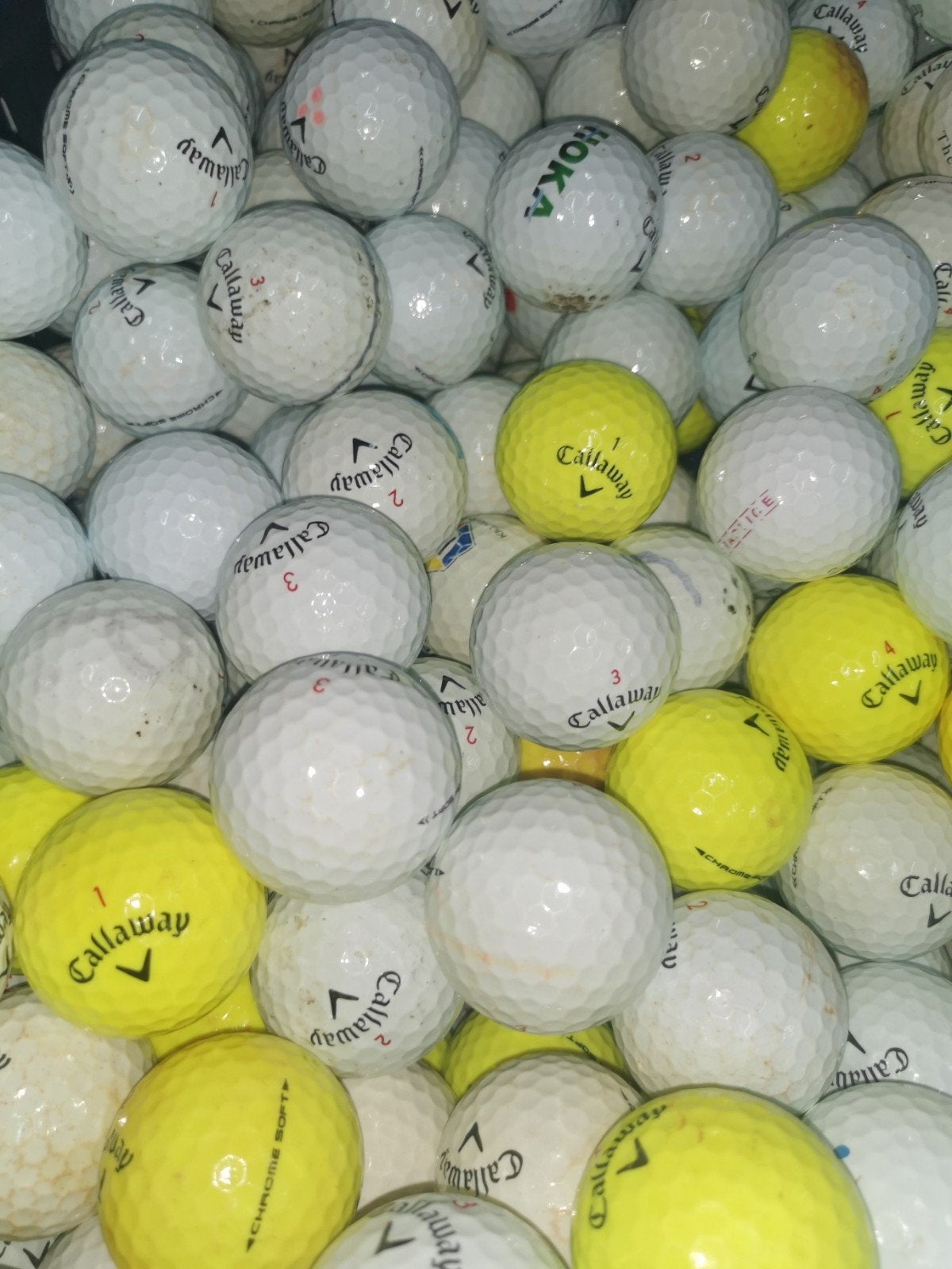 Callaway chrome soft golfballen 100 stuks, Sport en Fitness, Ophalen of Verzenden, Bal(len), Callaway