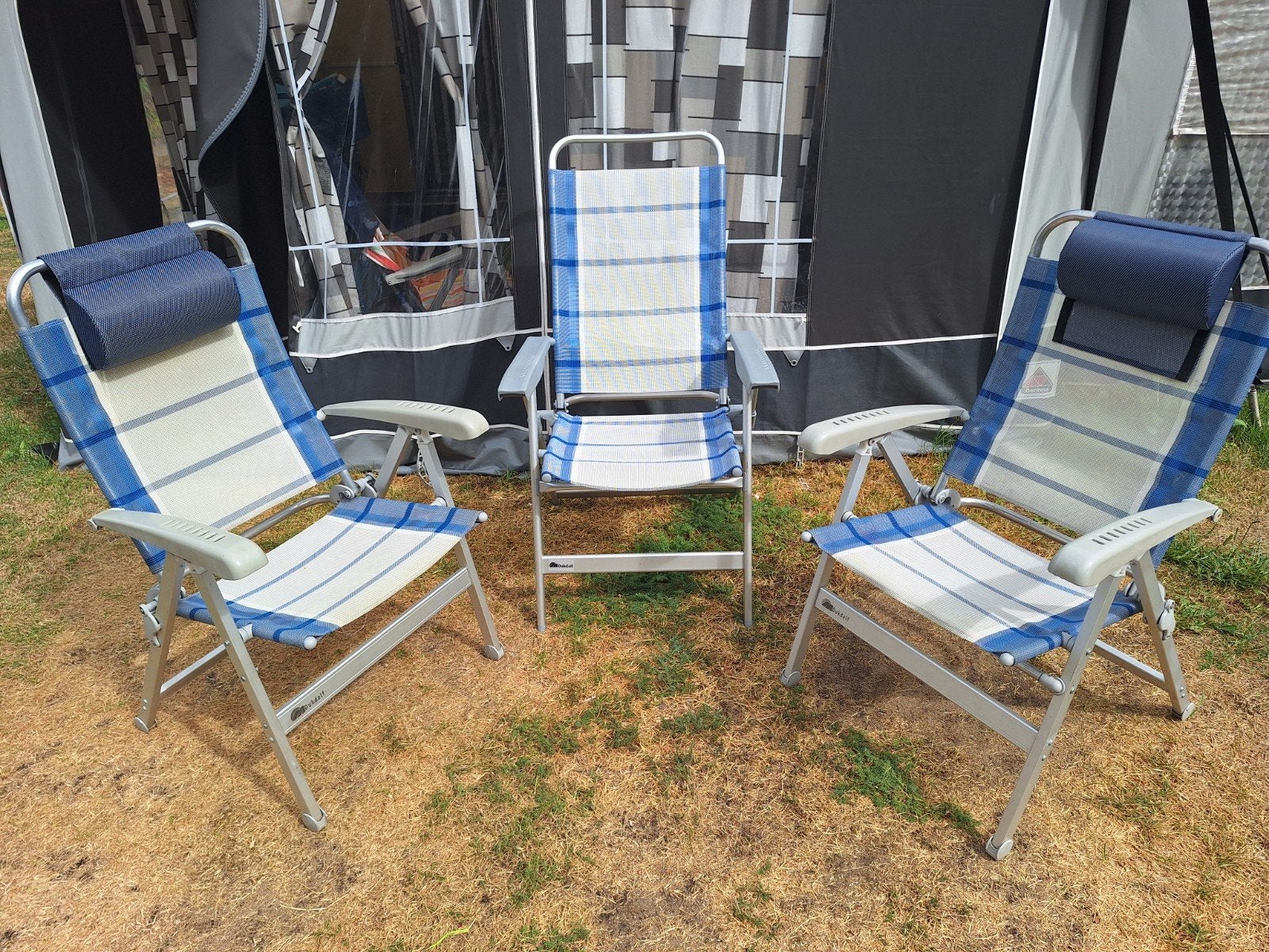 dukdalf camping stoelen, Caravans en Kamperen, Kampeermeubelen, Ophalen, Gebruikt, Campingstoel