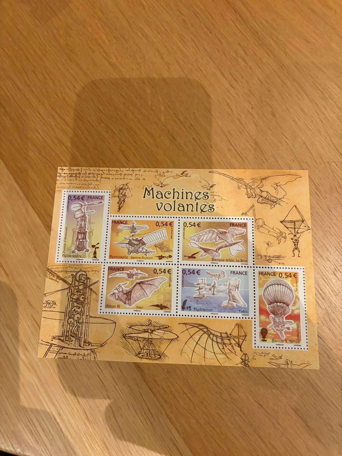 Franse postzegels 'Machines Volantes' (vliegmachines), Ophalen of Verzenden, Postfris