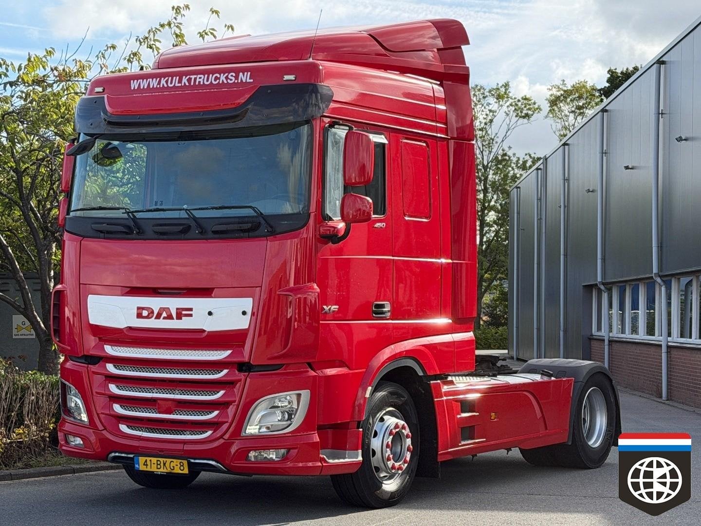 DAF XF 450 FT Space cab - HOLLAND TRUCK - nacht airco - side, Automaat, Achterwielaandrijving, Euro 6, Bedrijf