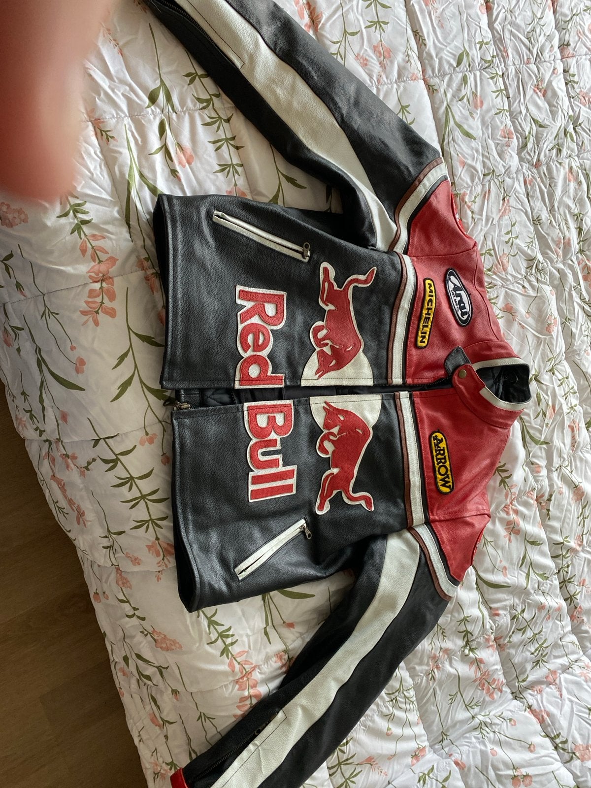 Red Bull Racing Leren Motorjas - Maat XL, Ophalen of Verzenden, Tweedehands, Dames, Jas | leer