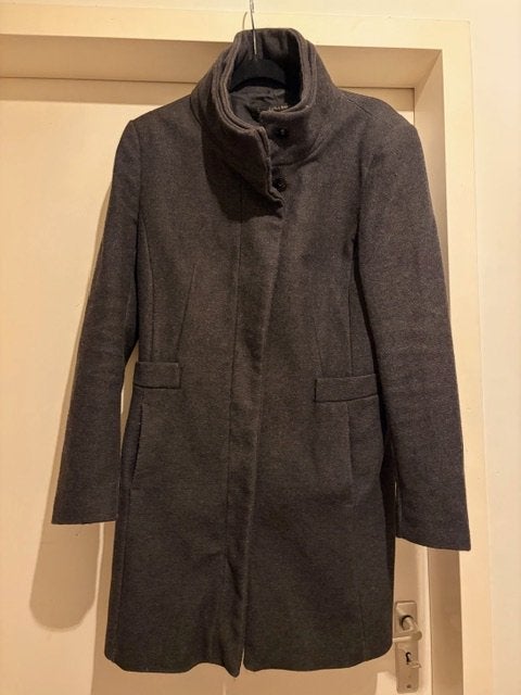ZARA jas/coat grijs L, Zara, Maat 42/44 (L), Ophalen of Verzenden, Zo goed als nieuw