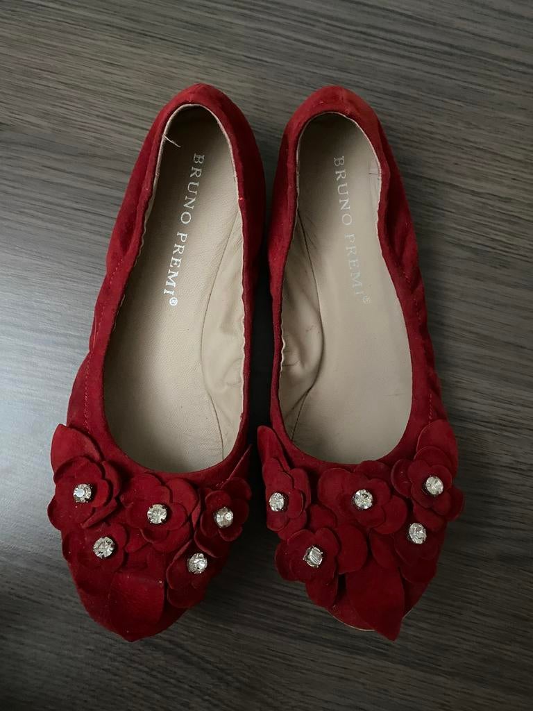 Bruno Premi ballerina's/ instappers mt. 40, Verzenden, Instappers, Zo goed als nieuw, Rood